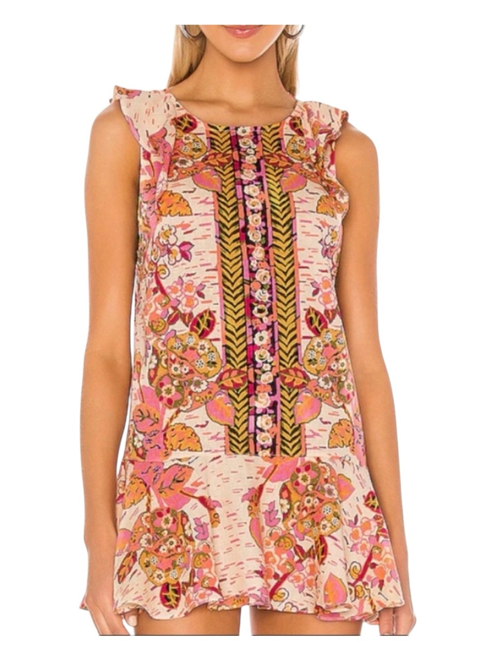 FREE PEOPLE  “Summer in Tulum" Tunic/ Mini Dress